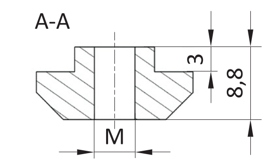 Nakrętka młoteczkowa ESD M8 [10]